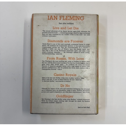 1260 - Fleming, Ian, Moonraker. 1965, Jonathan Cape, London. A first edition copy with error on Page 10, Li... 