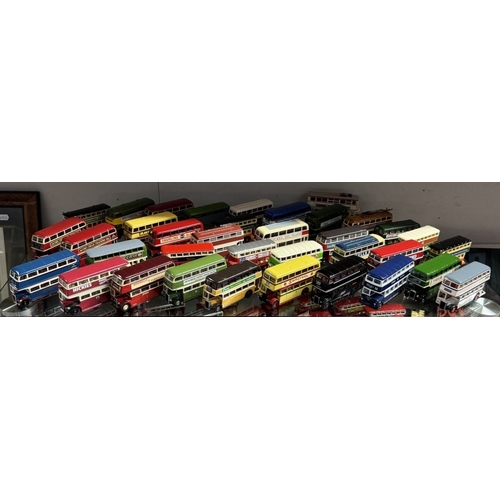 50 - A good collection of unboxed Corgi, EFE, Lledo etc Diecast buses