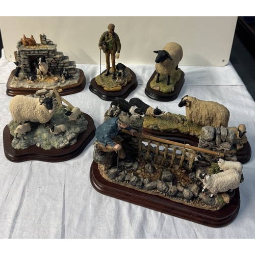 61 - 6 Border Fine Arts figures including Limited Editions, Ray Ayres etc including To The Rescue