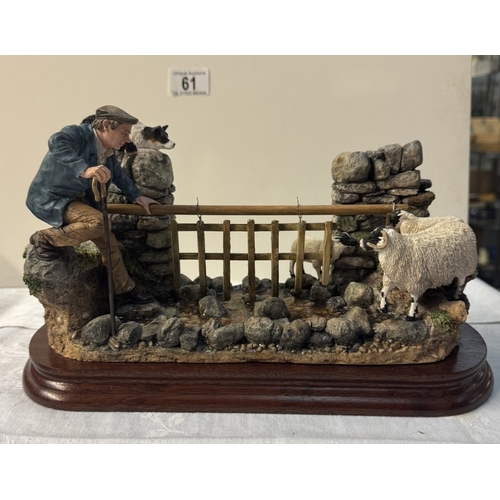 61 - 6 Border Fine Arts figures including Limited Editions, Ray Ayres etc including To The Rescue