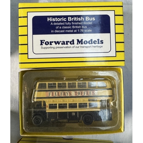 65 - 8 boxed Forward models 1/76 Historic British bus, Birmingham city transport & West Midlands PTE