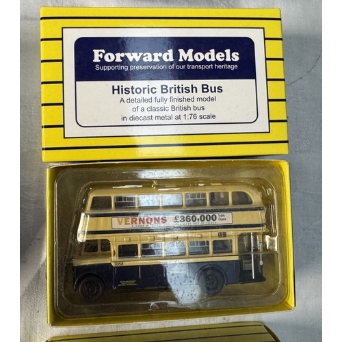 65 - 8 boxed Forward models 1/76 Historic British bus, Birmingham city transport & West Midlands PTE