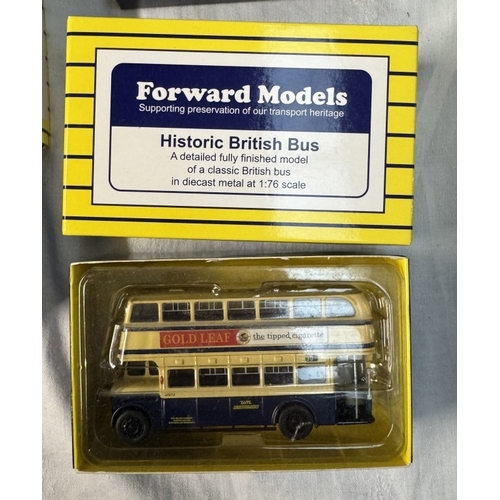 65 - 8 boxed Forward models 1/76 Historic British bus, Birmingham city transport & West Midlands PTE