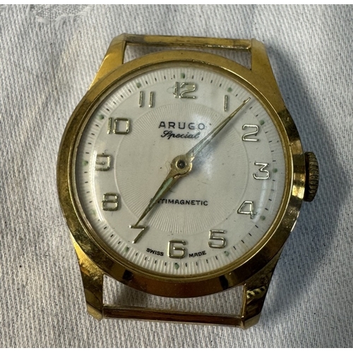 103 - A quantity of mens vintage watches including Swiss made, Arugo, Timex, Caravelle, Seconda & Seiko