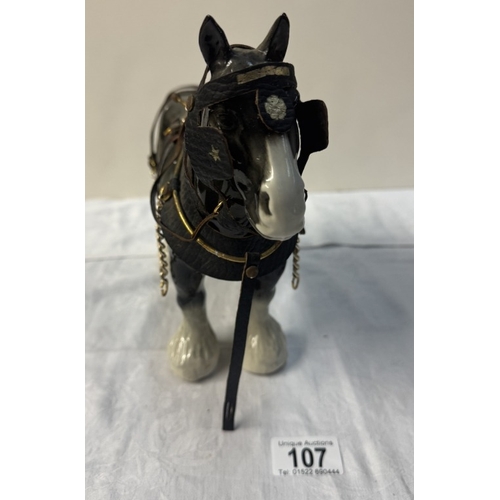 107 - 3 Shire horses