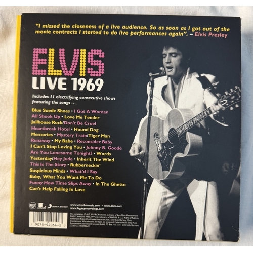 118 - 3 Elvis CD box sets including 11 CD set Elvis Live 1969, Elvis music & photos box set & Elvis Life I... 