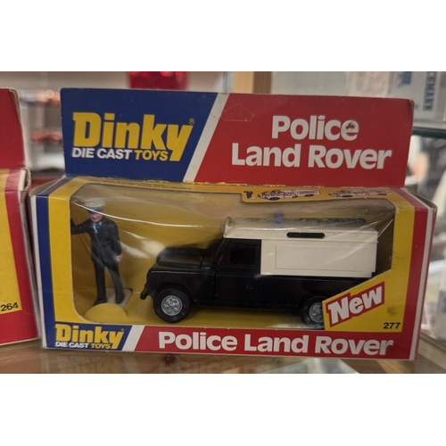 119 - 2 Boxed Dinky police vehicles including Rover 3500 264 & Police Land Rover 277