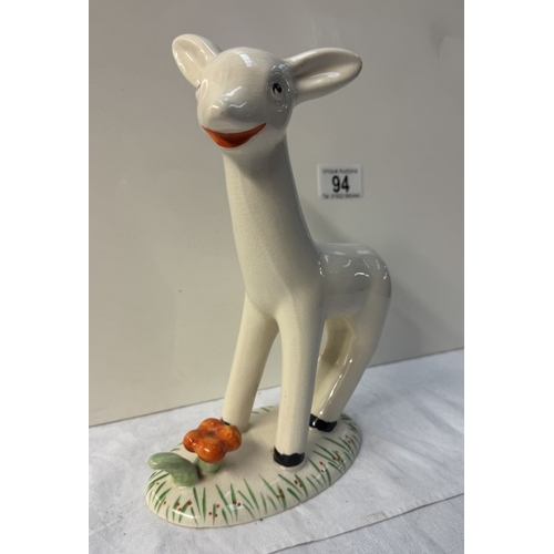 94 - A Larry The Lamb ceramic figure by Midwinter H.H & G Ltd Reg No 791377