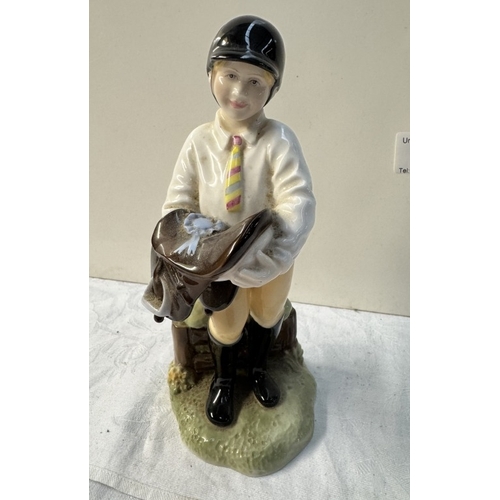 95 - A Royal Worcester (Boys & Girls Come Out To Play) First Prize figure of a rider