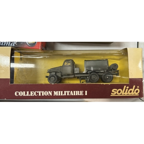 120 - A quantity of boxed military vehicles including Solido, Hobby Master, Lledo etc