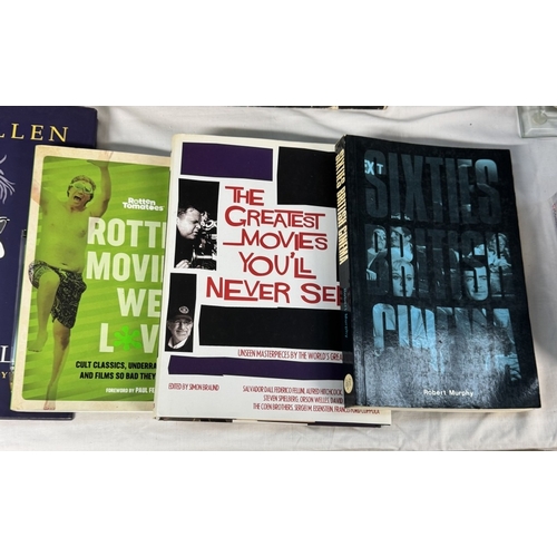 127 - A good collection of film related books including Woody Allen Film By Film, The Avengers 50 Years, H... 