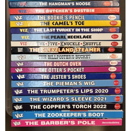 142 - A good collection of Viz annuals, other Viz books & A Viz mug.