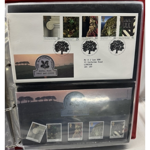 1141 - 4 Albums of Royal Mail presentation packs plus associated First Day covers (Approximately 80 present... 