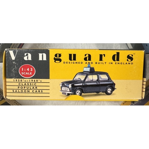 196 - A quantity of boxed Vanguards & Corgi diecast vehicles (All police vehicles)