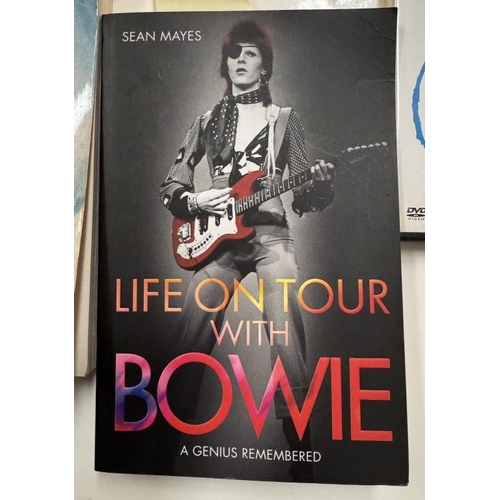 199 - A quantity of music books & DVDs including David Bowie related