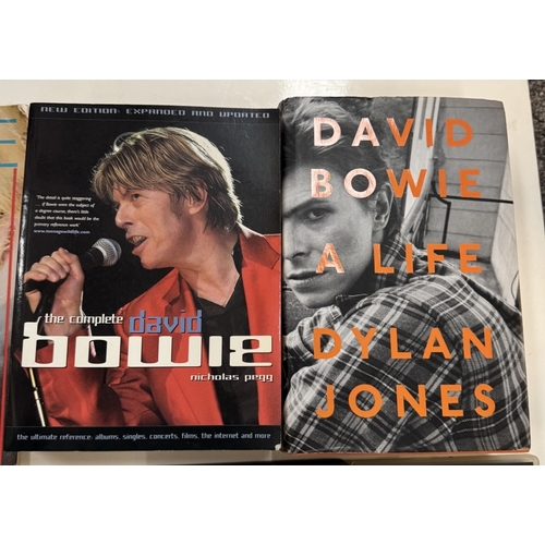 199 - A quantity of music books & DVDs including David Bowie related