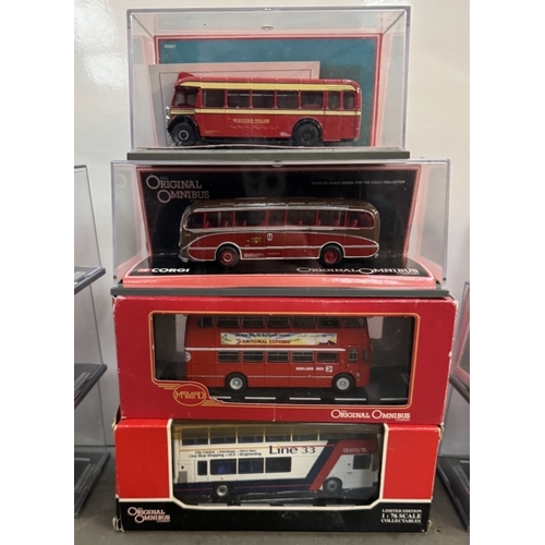 211 - 10 boxed Corgi original omnibus die cast vehicles