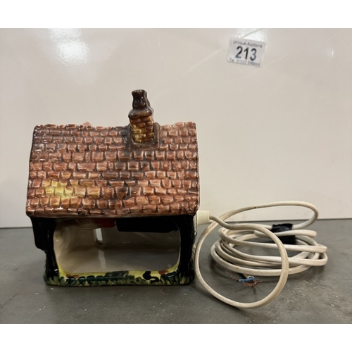 213 - A cottage lamp