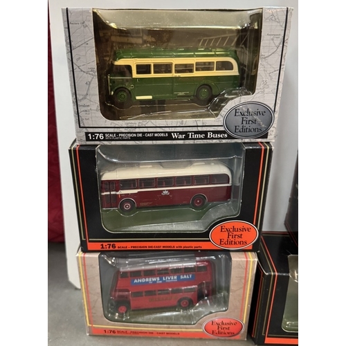 220 - 11 boxed E.F.E. Exclusive first edition die cast buses