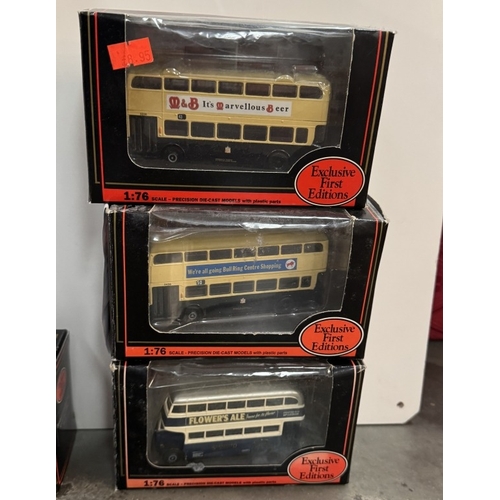 220 - 11 boxed E.F.E. Exclusive first edition die cast buses