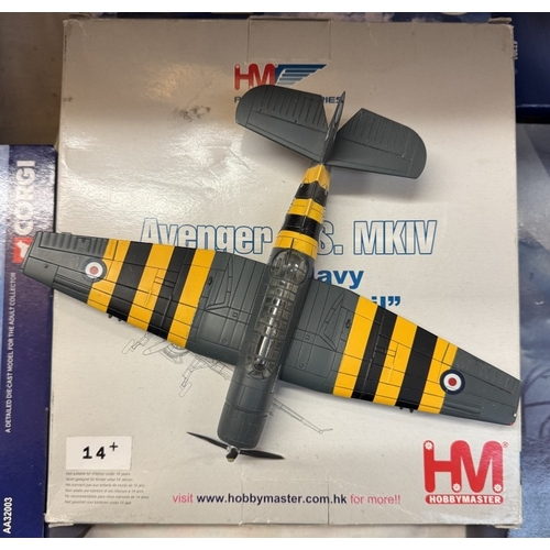 223 - 15 World War 2 die cast models of 'Warbirds' fighters & bombers etc. mainly Corgi Aviation Archive b... 