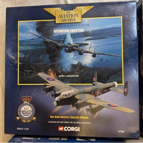 223 - 15 World War 2 die cast models of 'Warbirds' fighters & bombers etc. mainly Corgi Aviation Archive b... 