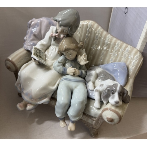 1378 - 3 boxed Lladro figures including big sister figure, new play mates & we can't play