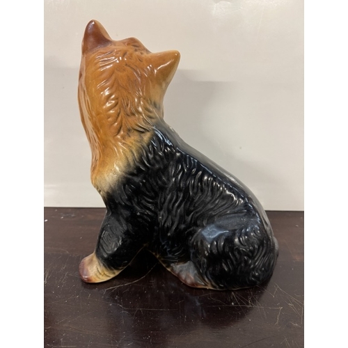 226 - A large unbranded ceramic Yorkshire Terrier. Height 29cm