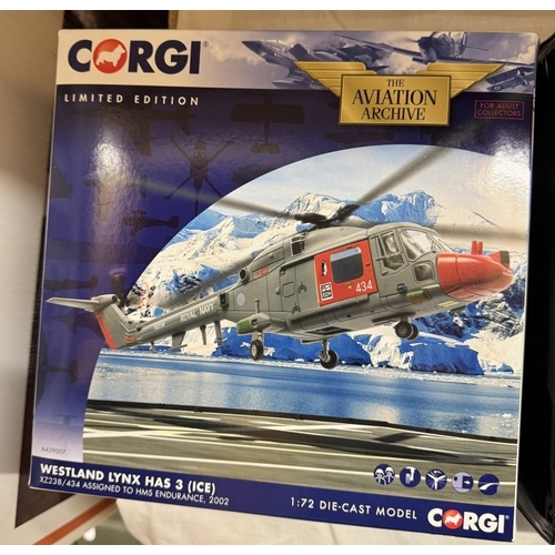 227 - 5 boxed Corgi Aviation Archive model helicopters. (3 light, 2 heavy) AA33416, AA33414, AA39100, AA39... 