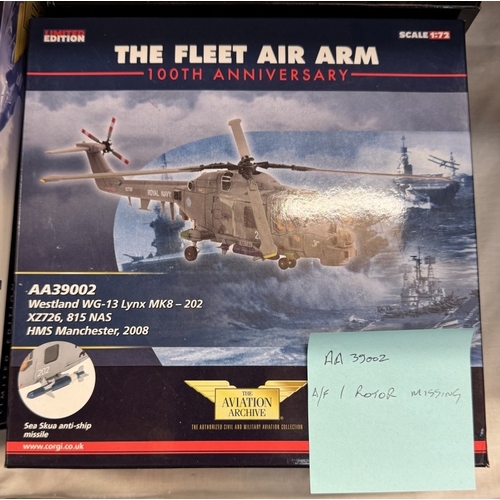 231 - 5 boxed helicopter models (3 light, 2 heavy) from the Corgi Aviation Archives (A few A/F missing par... 