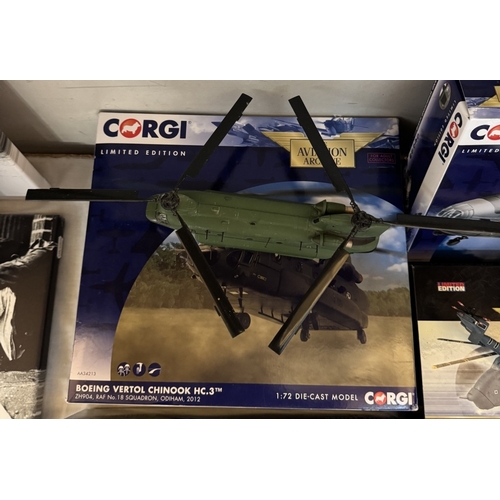 231 - 5 boxed helicopter models (3 light, 2 heavy) from the Corgi Aviation Archives (A few A/F missing par... 