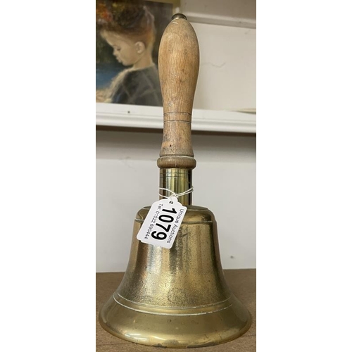 1079 - An old brass school bell.