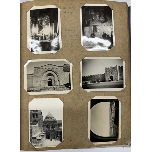 1172 - A WW2 era photograph album containing photo's of Egypt etc. & commercial vehicles