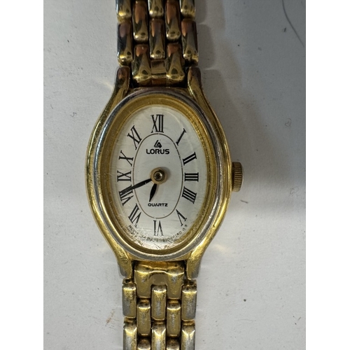 1176 - 8 watches including 7 ladies (6 of which are gold coloured & a Fondini watch