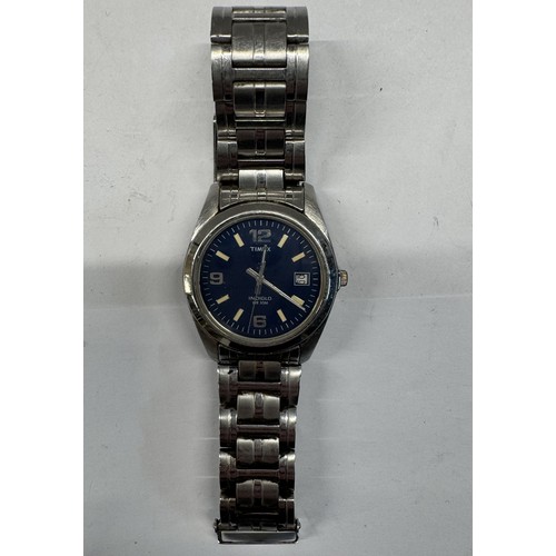 1182 - A quantity of wrist watches including Timex Indiglo, Rotary automatic etc