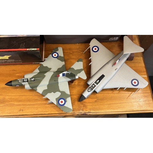 257 - A collection of mainly Corgi Aviation boxed & unboxed early jet military aircraft A/F. AA35003, AA35... 