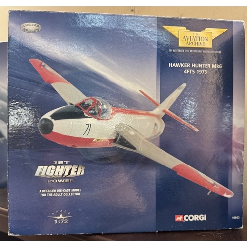 259 - 6 boxed mainly Corgi Aviation Archive cold war military jets 49401, 49803, AA35401, AA35401, AA33202... 