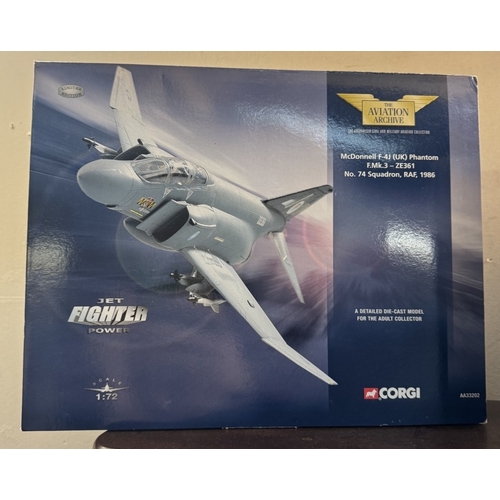 259 - 6 boxed mainly Corgi Aviation Archive cold war military jets 49401, 49803, AA35401, AA35401, AA33202... 