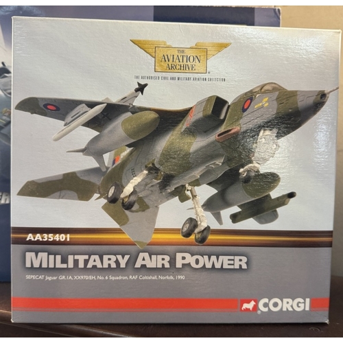 259 - 6 boxed mainly Corgi Aviation Archive cold war military jets 49401, 49803, AA35401, AA35401, AA33202... 