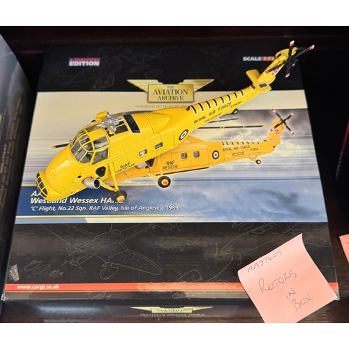 261 - 5 Boxed & 1 unboxed mainly Air-Sea rescue helicopters (Mainly Corgi Aviation Archive) AA37601, AA391... 