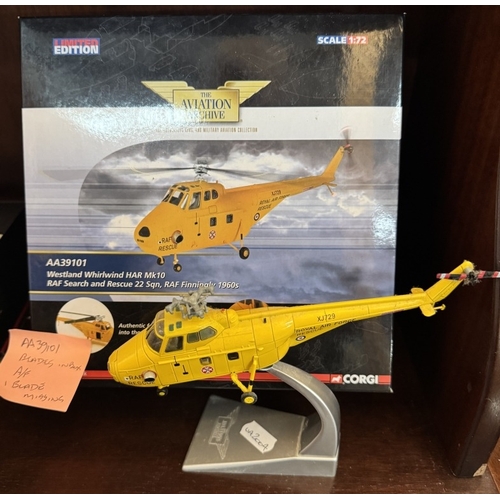 261 - 5 Boxed & 1 unboxed mainly Air-Sea rescue helicopters (Mainly Corgi Aviation Archive) AA37601, AA391... 