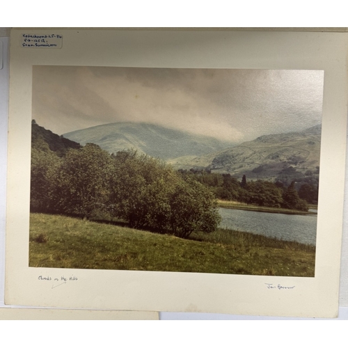 1192 - Groover, Jan - 4 photos by Jan Groover signed 1943 - Clouds on the Hill, Derwent Water and Timble & ... 