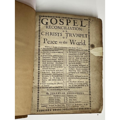 1207 - Burroughs, Jeremiah, Gospel reconciliation or Christ's trumpet of peace to the world. 1657, London. ... 