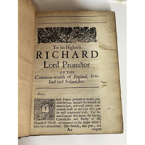 1206 - Baxter, Richard, A Key For Catholicks. 1659, London. 1st ed. re-backed with original boards.