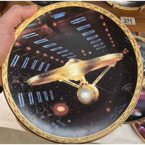 271 - 15 Star Trek collectors cabinet plates