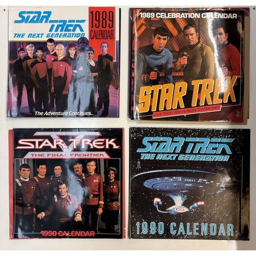 273 - A selection of 1980s & 90s Star Trek calendars (All genres, a few unopened)