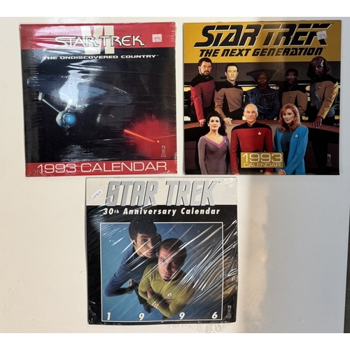 273 - A selection of 1980s & 90s Star Trek calendars (All genres, a few unopened)