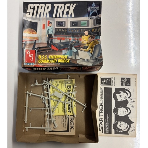 281 - 2 Star Trek AMT plastic model kits, X/X space ship set & 3 empty boxes