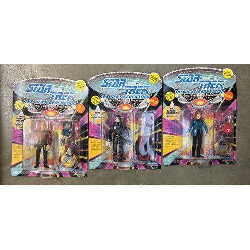 284 - 10 Star Trek The Next Generation Playmates action figures