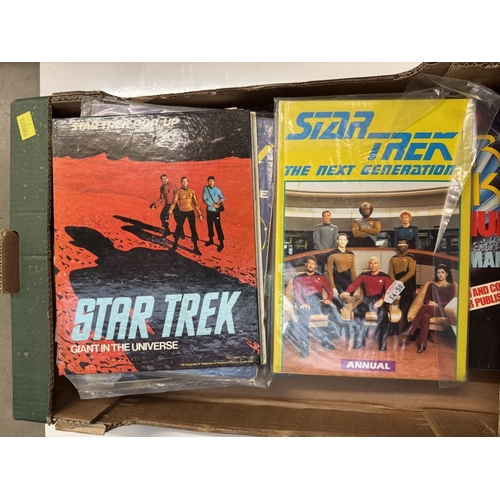 287 - A quantity of Star Trek books, annuals & magazines (All genres)